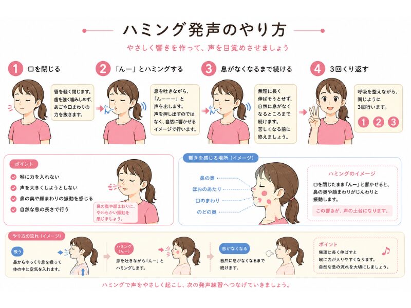 ハミング発声のやり方